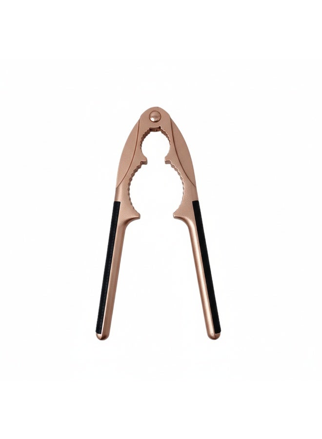 كسارة البندق والمأكولات البحرية متعددة الوظائف – أداة فتاحة الجوز والمحار والكابوريا، كسارة قوية لتكسير المكسرات الصلبة وقشور المأكولات البحرية بسهولة، تصميم متين بمقبض مريح وثابت للاستخدام المنزلي والمطابخ - Image 3